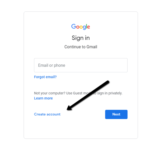 Create A Gmail Account Image 